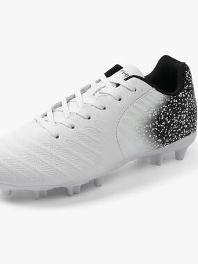 Feething Unisex White and Black Athletic Cleats Size 8 in Women’s